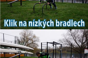 Ukázky cvičení ve venkovních posilovnách